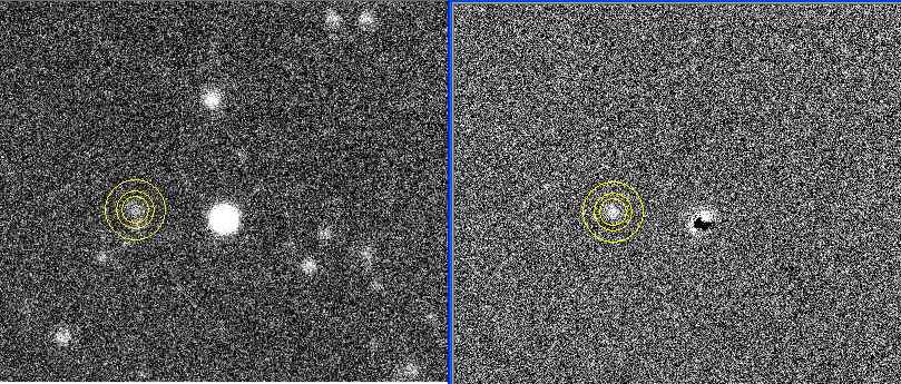 Before and after image subtraction