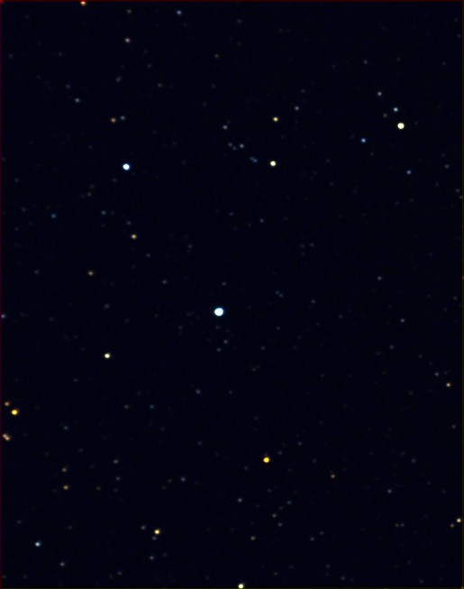 Same as left panel, but showing bright star colors