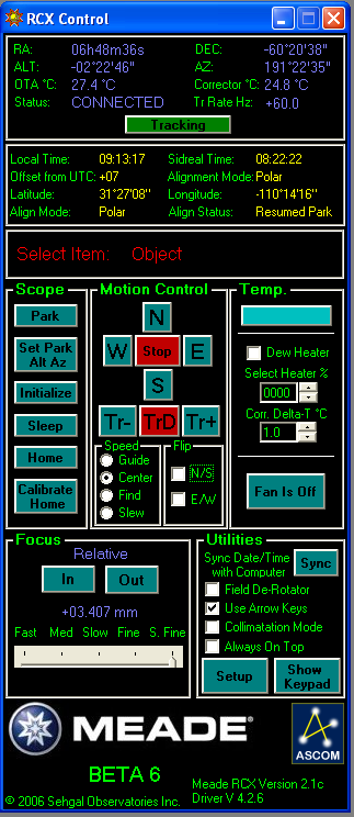 RCX driver window